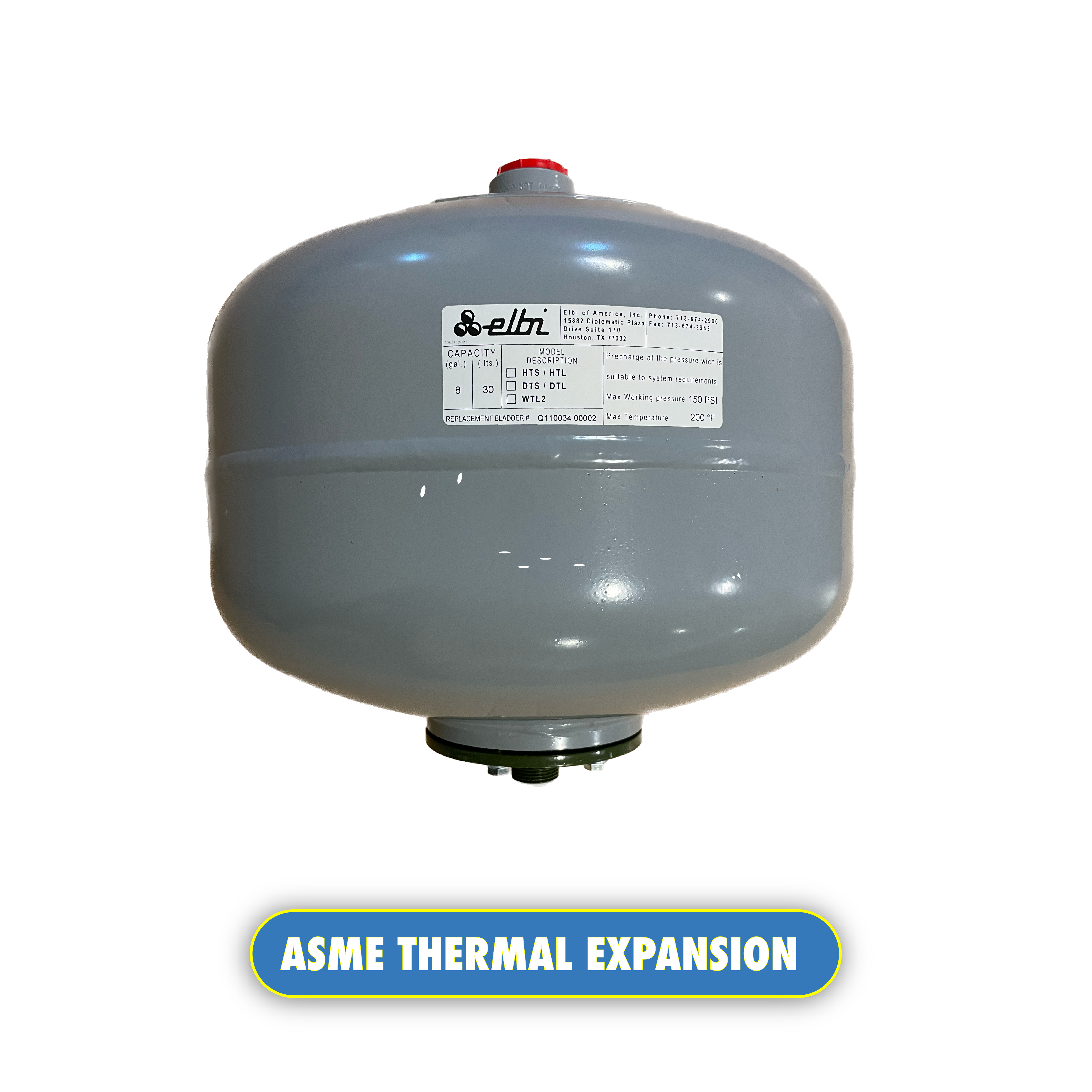 ASME Thermal expansion tanks